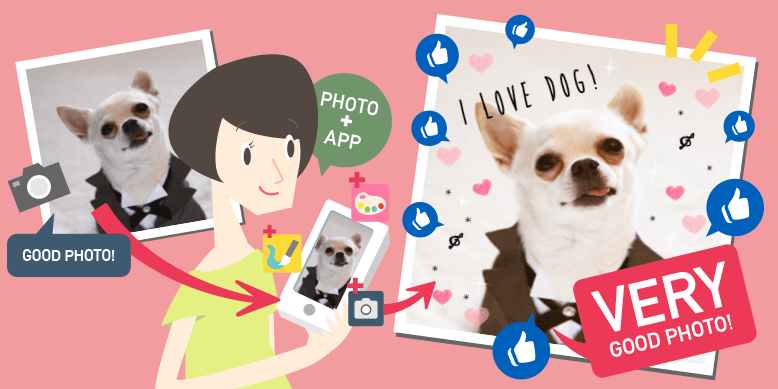 いつもの写真がもっと素敵に！無料アプリでカンタンに写真を加工しよう！